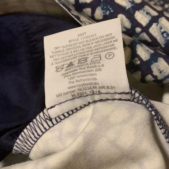 TORY BURCH NWOT Peninsula Tribal Geometric Dress in Blue - Picture 11 of 12